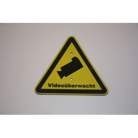 5 Stück Warnschilder Videoüberwacht